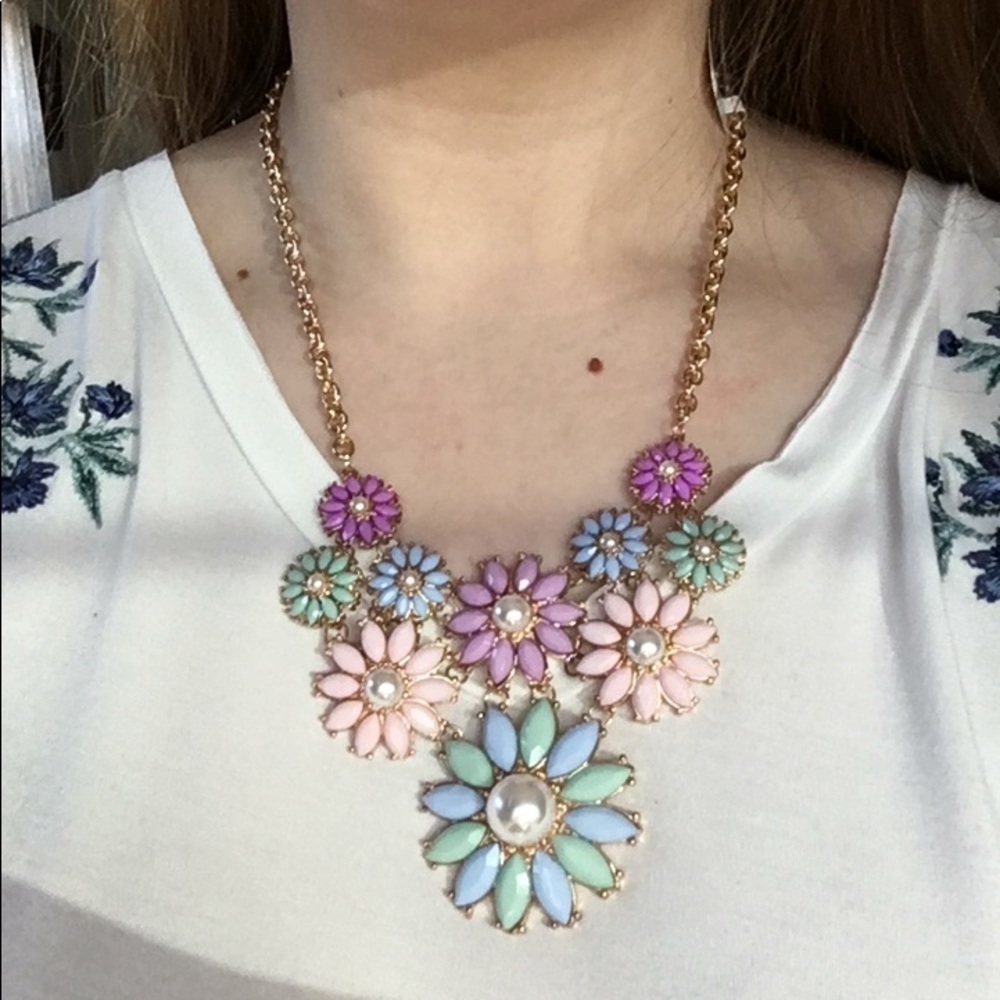 Icing Multicolor Flower Necklace
